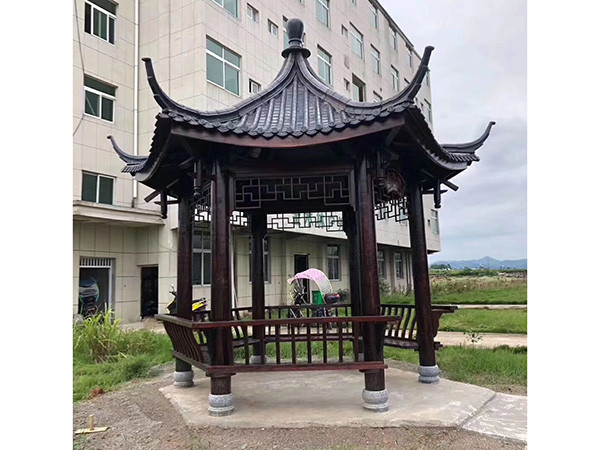 古建六角涼亭